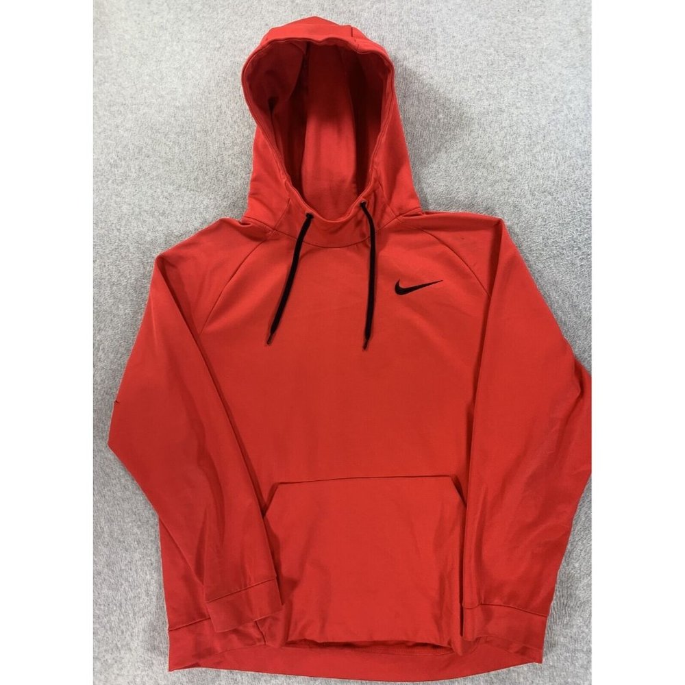 Nike Red Hoodie with Black Logo